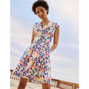 Boden Colorful Abstract Print Mini Dress